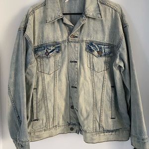 Oversized Free People denim jacket